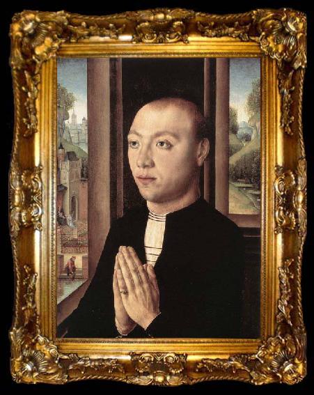 framed  Master of the Saint Ursula Legend Portrait of Ludovico Portinari, ta009-2